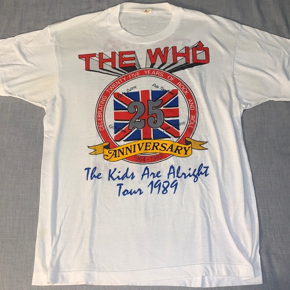 Other - Vintage Original The Who 25th Anniversary 1989 T-shirt.